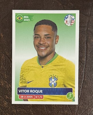 Vitor Roque 2024 Panini Copa America  #BRA16 Rookie Sticker RC 