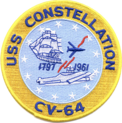 USS Constellation CV-64 Navy Baseball Cap - Embroidered Military Hat
