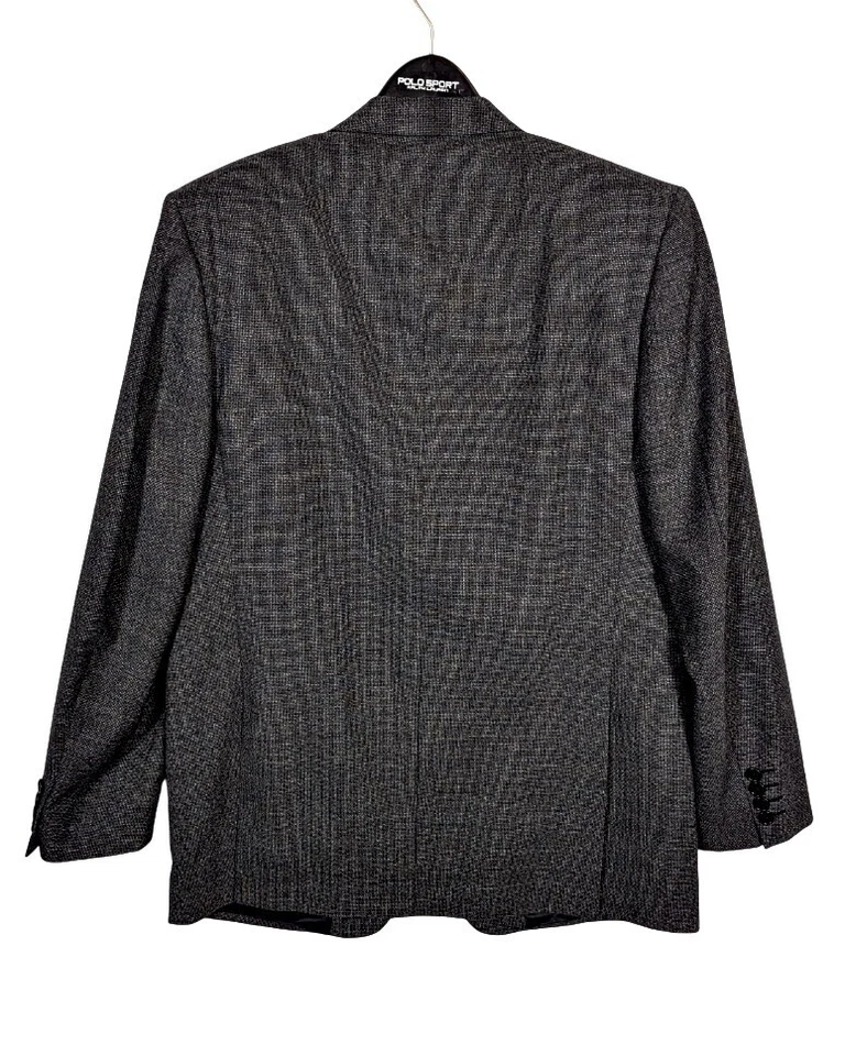 NWOT $1695 Lubiam Suit 42R (52 EU) Charcoal Virgin Wool Classic Fit Italy 3015 - Image 3 of 4