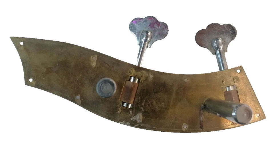 Set Meccaniche per Contrabbasso 3/4 Completo in Ottone Stile Tirolese Dorato - Immagine 4 di 4