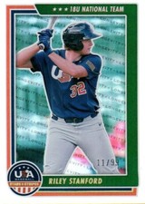 2022 Panini Stars & Stripes Riley Stanford USA Longevity Foil 18U National #/99