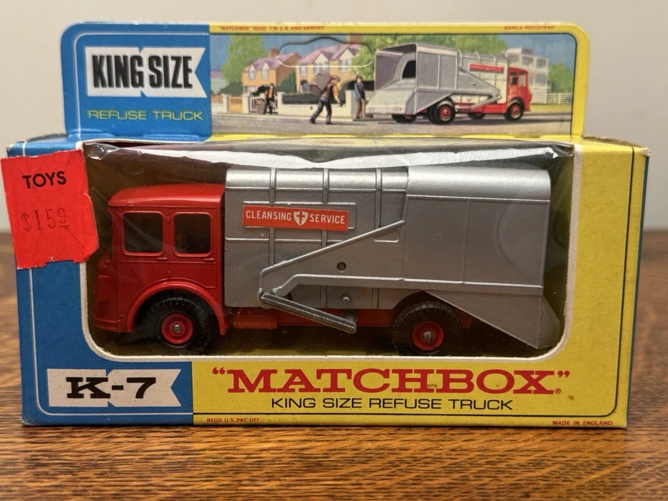 MATCHBOX King Size K-7 SO Refuse Garbage Truck, Original Box - Image 2 of 4