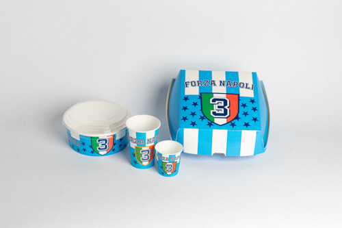 Insalatiere ml 750 P/Hamburgher Bicchiere Acqua Bicchieri Caffe' Forza Napoli