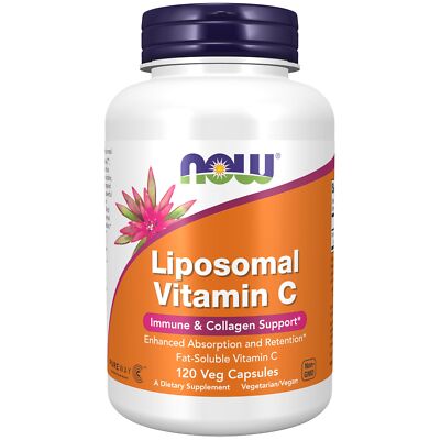 Liposomal Vitamin C 120 Count Enhanced Absorption Immune Collagen Support