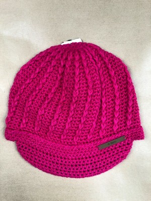Barts Liv Peaked Beanie Hat - Berry | eBay