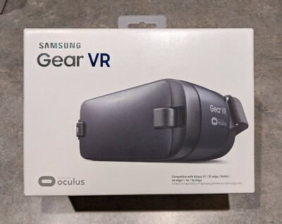 UNUSED OPEN BOX Samsung Gear VR SM-R323 Oculus Virtual Reality Headset Blue/Blk