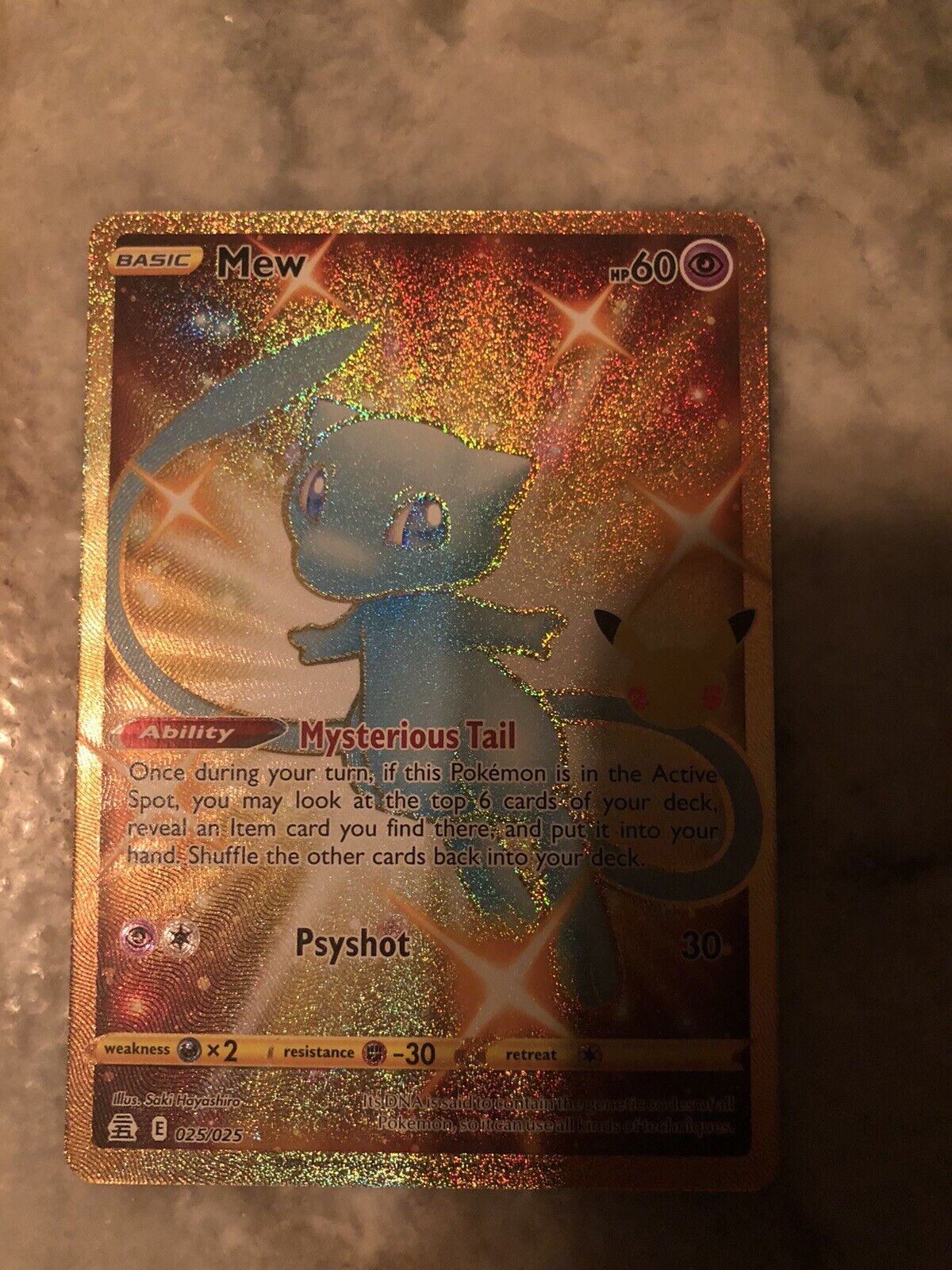 Shiny Mew 025/025 Secret Pokemon Celebrations NM