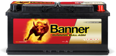 AGM Autobatterie 105Ah Banner Running Bull 60501 12V 950A Start/Stopp Batterie