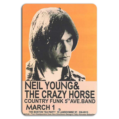 Neil Young & Crazy Horse Boston Tea Party Poster