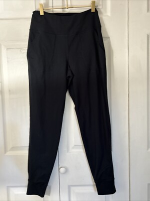 90 Degree By Reflex Womens Black Leggings High Rise Moto Side Panel Size Small