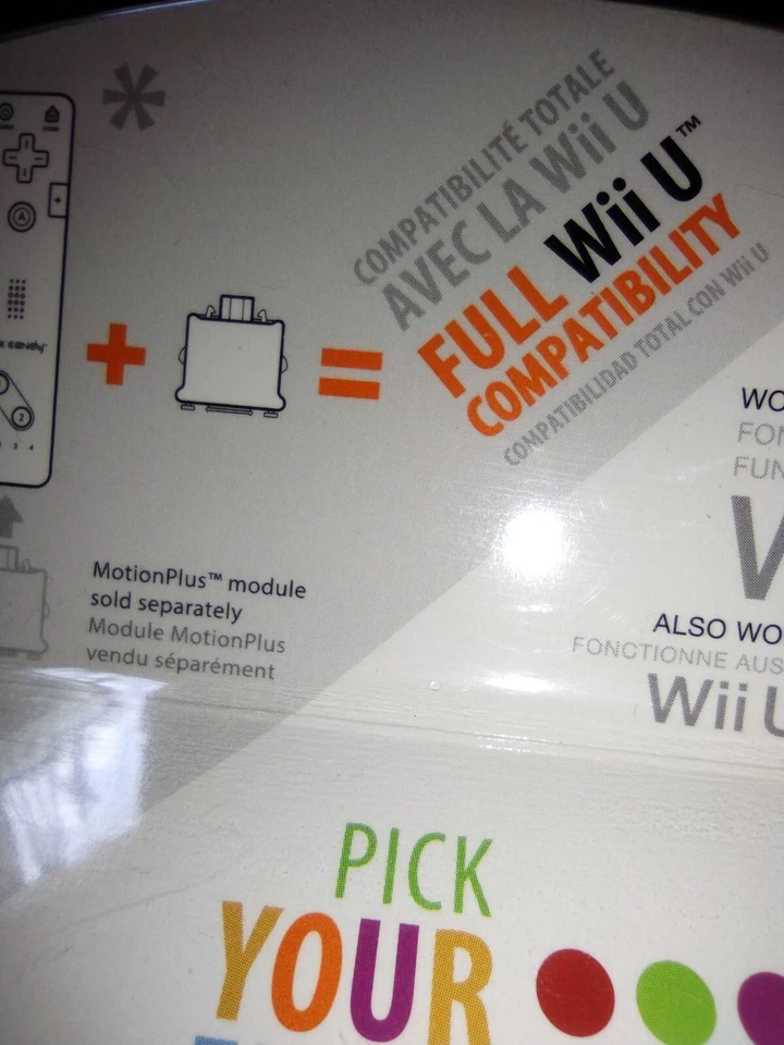 PDP Rock Candy Gesture Controller For Wii, Wii U Blueberry Boom New Sealed 2014 - Image 4 of 4