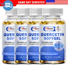 Quercetin 1000mg with Bromelain & Zinc Immune Support Natural Antioxidant