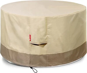 Fire Pit Cover Round 44" D x 24" H Waterproof 600D Heavy Duty Patio Gas Fire ... - Picture 1 of 7