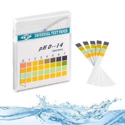 pH wert Teststreifen 100 Stück ph 0-14 Trinkwasser Aquarien Indikator-en
