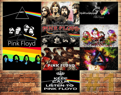 Job Lot 10 x METAL TIN SIGN WALL PLAQUE PINK FLOYD COLLECTION #1
