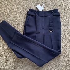 ASOS New With Tags Women s Navy Blue Straight Leg Trousers Size 4