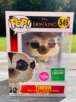 **Vaulted** Funko Pop Disney- Timon - Lion King - B&N Exclusive - Flocked - #549