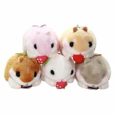 Genuine Japan Amuse Coroham Coron Hamster Eating Ball Chain Plush Cute Kawaii