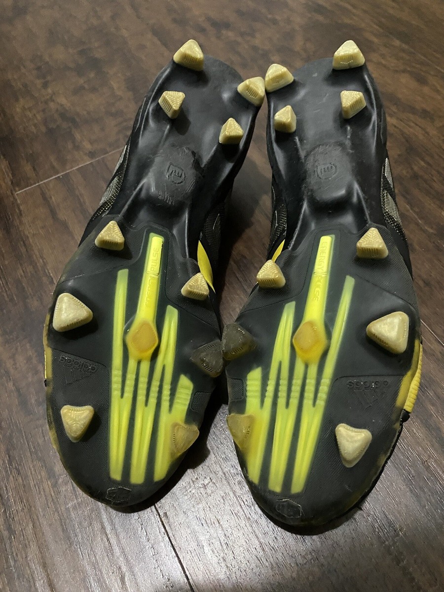 Adidas Mens nitrocharge 1.0 TRX FG size 6.5 Black Yellow Soccer