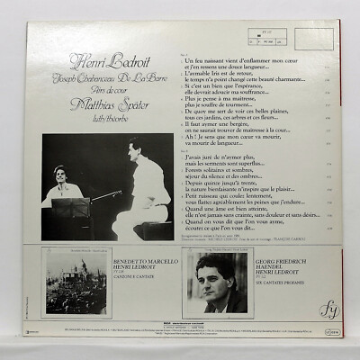 クラシック CHABANCEAU DE LA BARRE / HENRI LEDROIT HENRI LEDROIT ⸺ JOSEPH CHABANCEAU DE LA BARRE airs de cour ⸺ FY