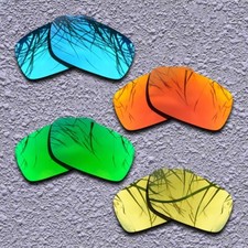 Blue Fire Red Green Gold Replacement Lenses For-Oakley Crankcase Polarized