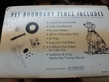 21st century Dog Fence Transmitter Pet Containment Boundary Flags. COMPLETE NEW