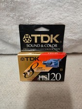 Sealed TDK 8MM Blank New CASSETTE Tape HS 120 Camcorder Camera Video Camera A4