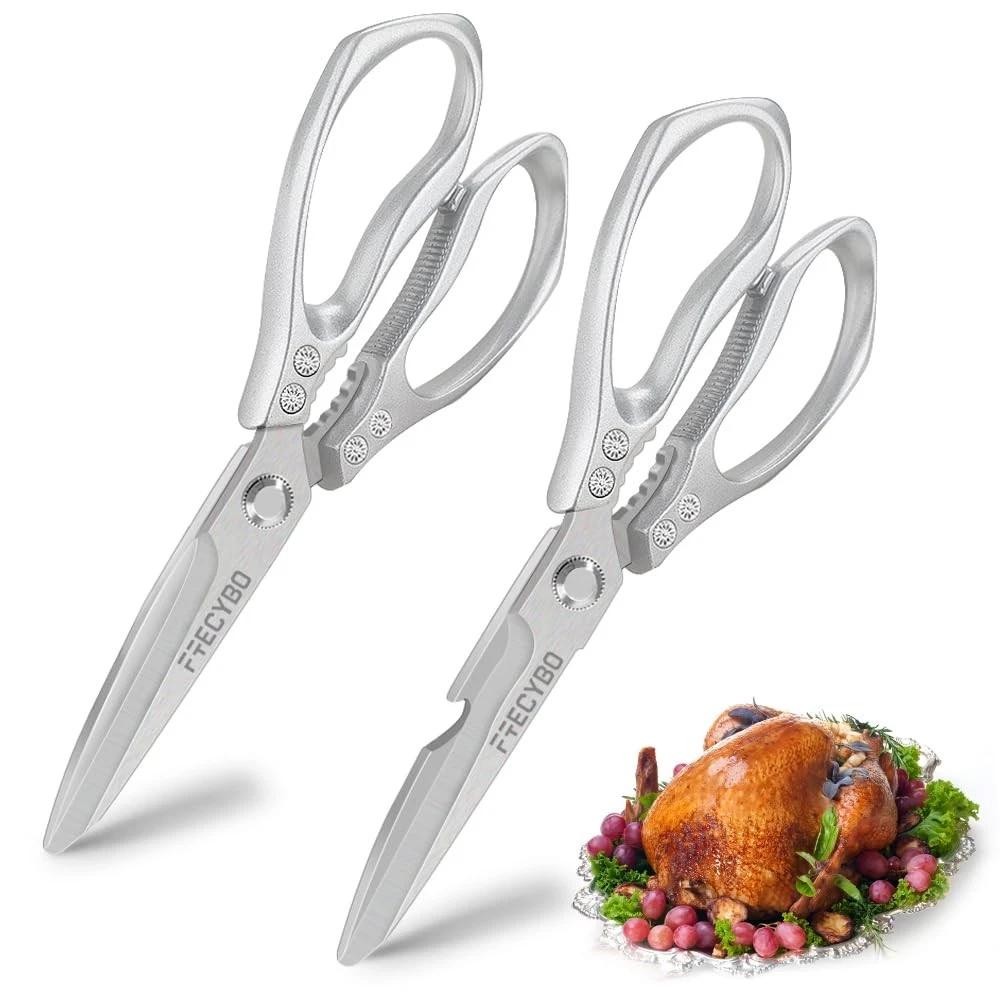 2 Pack All Purpose Heavy Duty Kitchen Shears Stainless Steel Food Scissors
Opens in a new window or