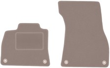 Fußmatten Automatten Vorne Velours Beige für Audi e-Tron 2018-