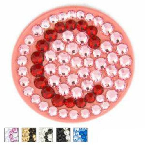 Bonjoc Ladies Monogram Collection Ball Marker K White/Black Letter - Picture 2 of 2