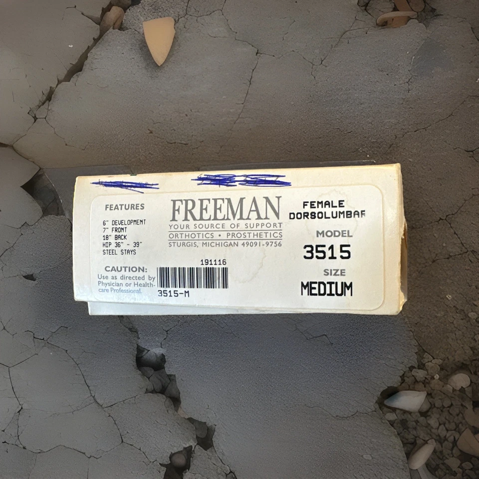 Freeman Mujer Dorsolumbar Modelo 3515 Talla Mediana Blanco Nuevo en Caja Foto 2 de 4