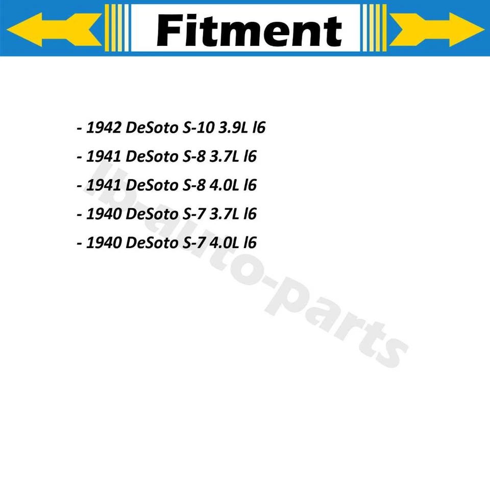 For DeSoto S-10 1942-1942 4X Dorman - First Stop Brake Hydraulic Hose - Image 2 of 4