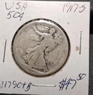 USA 1917-S 50 cents Walking Liberty half dollar  old silver coin  #3179