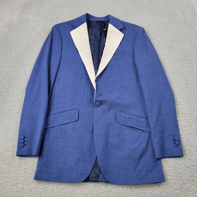 Ing Loro Piana Blazer Mens 40 Silk Air Italy Blue Suit Jacket Sport Coat