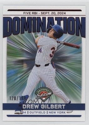 2024 Panini Prospect Edition Domination Red 128/199 Drew Gilbert #15 0n64