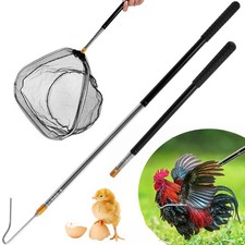 Telescopic Chicken Catcher Leg Hook  58.5 Inch Chicken Net Catcher with N