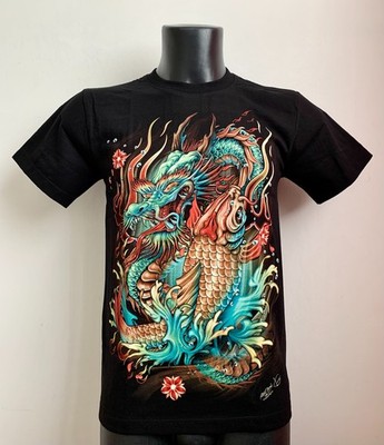 Karpfen und Drache - 2D Rock Chang T-Shirt Hell im Dunkeln