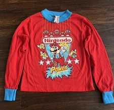 Vintage 1991 Nintendo Power Mario Shirt Toddler Wormser Red Blue Rare