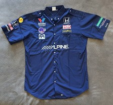 Vintage 1999 Naoki Hattori Walker Racing IndyCar race used Pit Crew Shirt Large