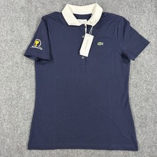 Lacoste Sport Polo Womens 36/XS Presidents Cup Navy Golf NEW