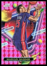 2023-24 Topps Chrome Cosmic #172 Marcus Sasser Pink Galaxy Refractors