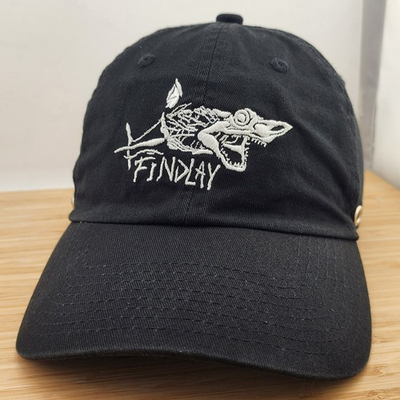 #ad Findlay Dad Hat Skeleton Shark Logo 100% Cotton Hidden Pocket Strapback $21.89