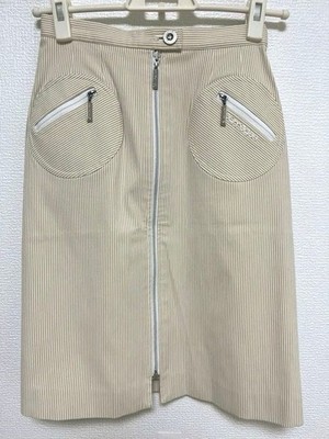 Courreges tight skirt white