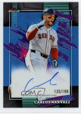 2026 Topps Finest Sky Blue Refractor 135/199 Carlos Narvaez Narváez Auto 18ys
