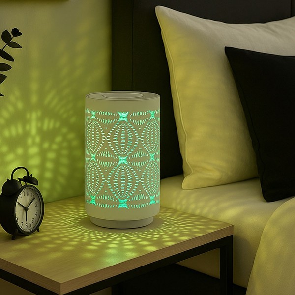 Tischlampe Tischleuchte Schlafzimmerlampe Rgb Farbwechsel Led Touch Weiß Usb-image
