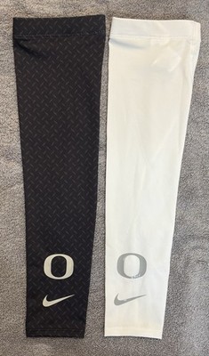 LOT OF 2 - NEW Nike DRI-FIT Oregon Ducks PLAYER EXCLUSIVE Full Arm Sleeve L/XL