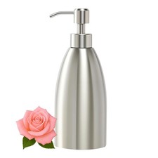 304 Stainless Steel Soap Dispenser 16oz Rust-Proof Liquid Soap Pump Bottle fo...