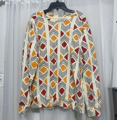 Ade + Ayo - Women Multicolor Shape Sweater - Size 2XL