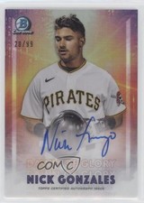 2021 Bowman Chrome Dawn of Glory Auto 20/99 Nick Gonzales #DOGA-NG Auto 5f7