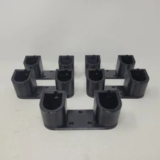 Fits Ryobi 18v Double Battery Mount Holder Black 5 Organizers